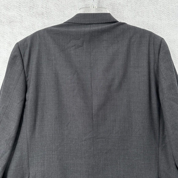 Baroni Sport Coat Mens 44 SHORT Super 150 Wool Blazer Jacket Gray - Picture 6 of 14